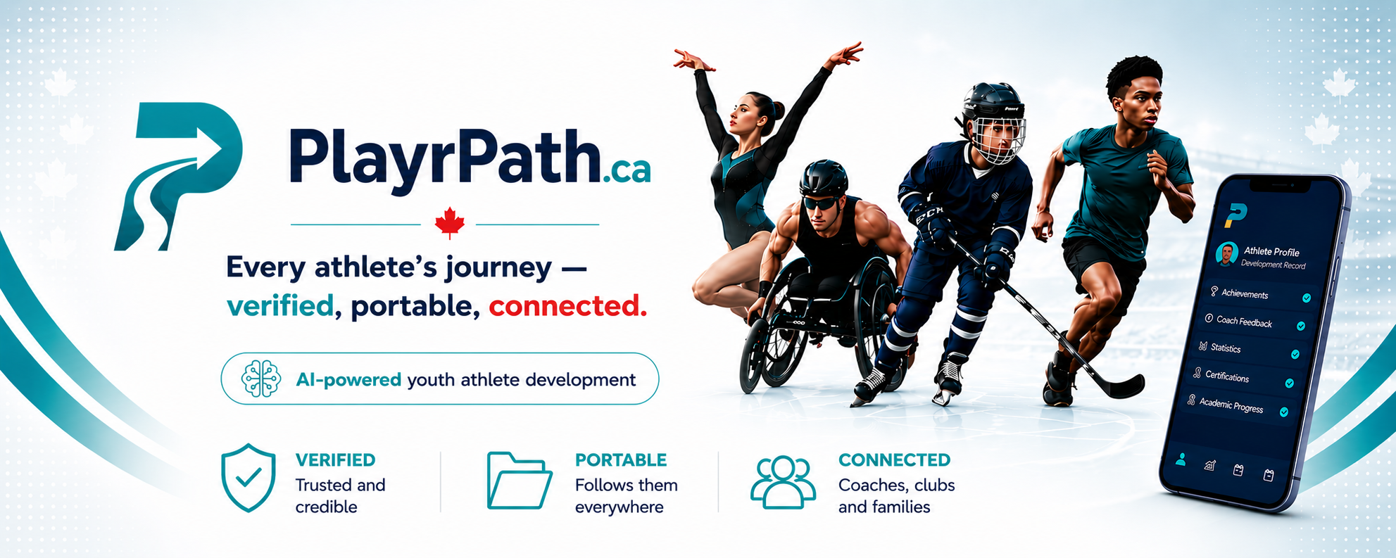 PlayrPath.ca — Every athlete's journey, verified, portable, connected. AI-powered youth athlete development.